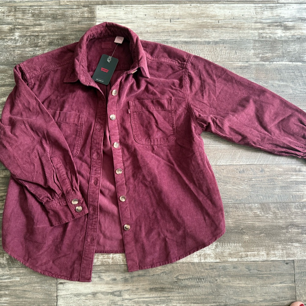 Levi’s corduroy button down shacket NWT